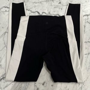 XS Athleta Leggings, black and white